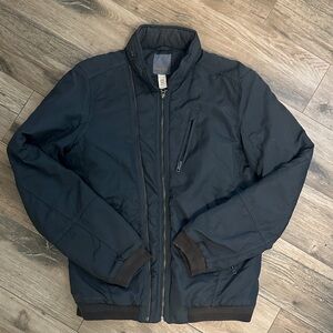 Diesel Men's Slate color Moto Bomber Jacket size small